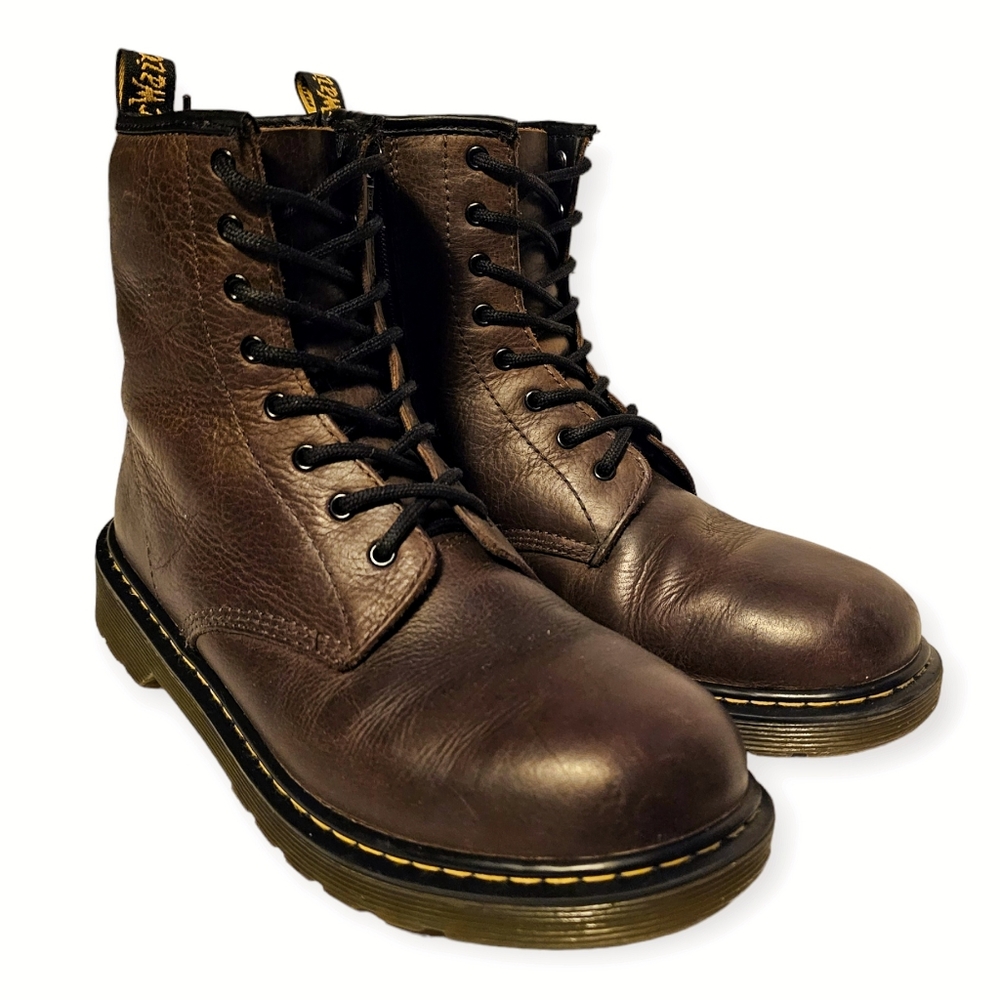 Dr. Martens Delaney leather boots.